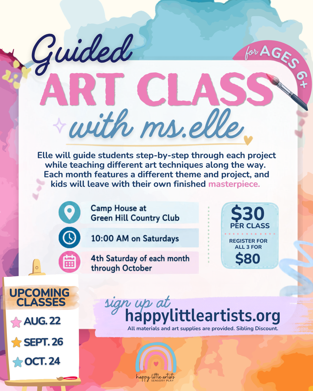 Guided Art Class with Ms. Elle 🎨