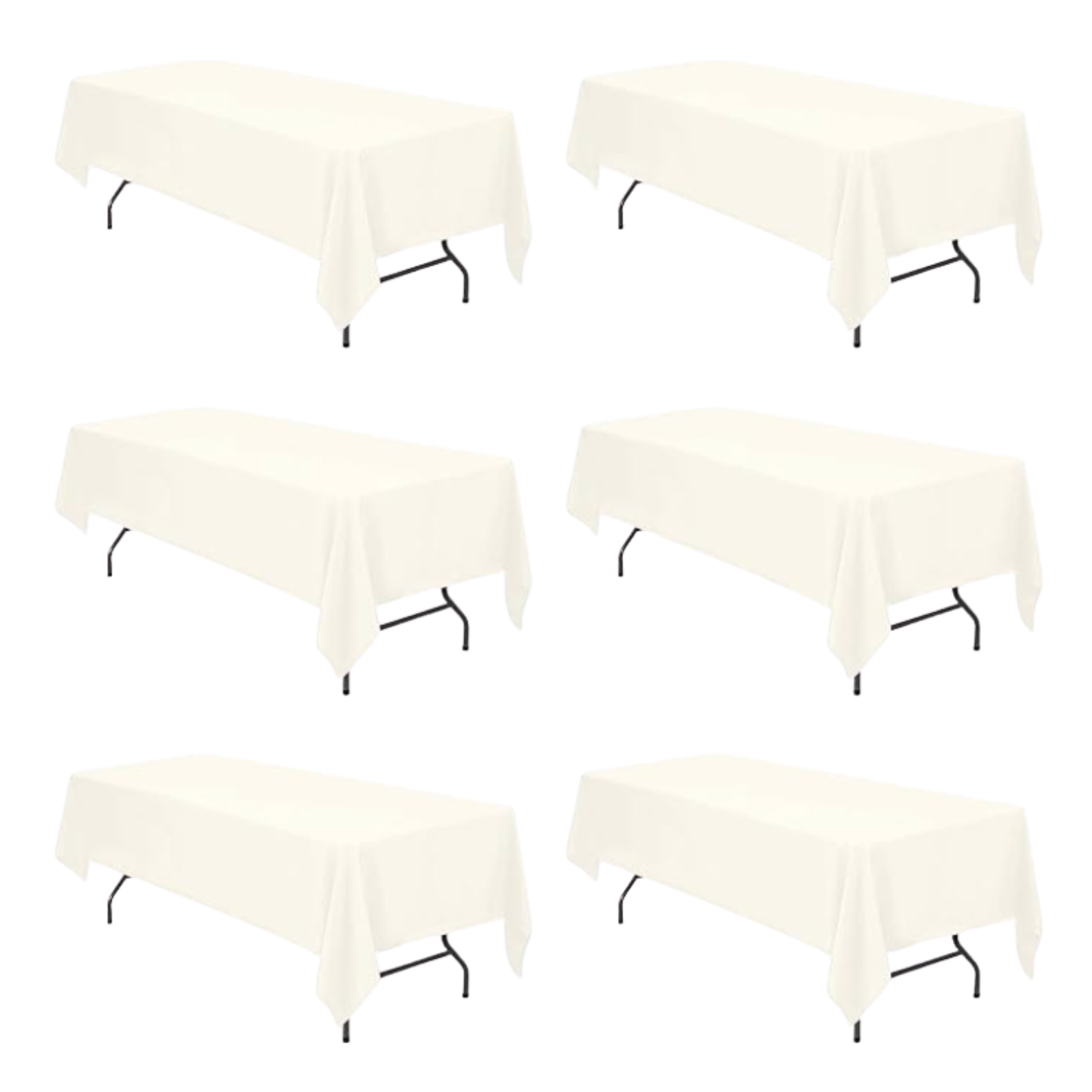8' Ivory Tablecloth Rental