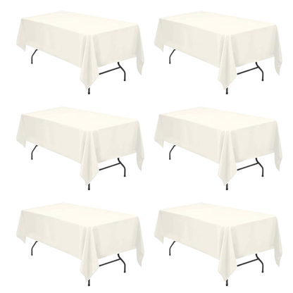 6' Ivory Tablecloth Rental